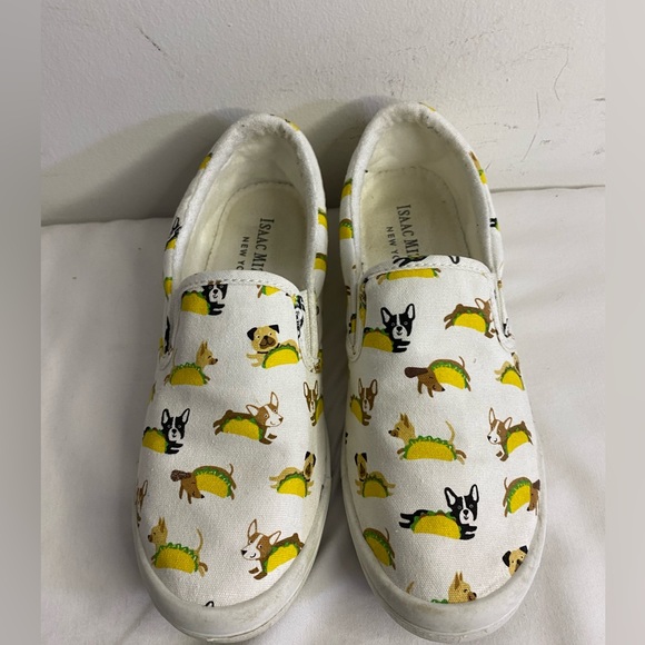 Isaac Mizrahi Shoes - Issac Mizrahi Taco Dog Novelty Slip On Canvas Shoes Women’s Size 7M